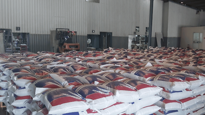 IMGS Group Warehouse Storage of Bagged Feeds
